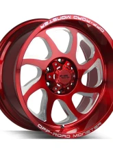 Off-Road Monster M22 Series Candy Red Wheel 22x12 5x127 | 5x5 -44mm                                     - M22212527N44R - Image 2