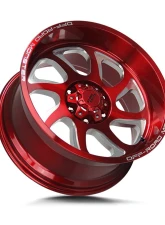 Off-Road Monster M22 Series Candy Red Wheel 20x10 8x165.1 -19mm                                     - M220865N19R - Image 2