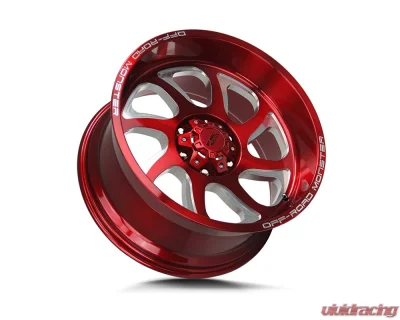 Off-Road Monster M22 Series Candy Red Wheel 22x12 5x127 | 5x5 -44mm - M22212527N44R