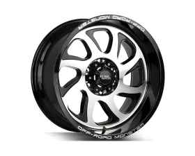 Off-Road Monster M22 Series Gloss Black Machined Face Wheel 20x10 6x139.7 -19mm