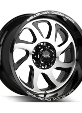 Off-Road Monster M22 Series Gloss Black Machined Face Wheel 22x12 6x139.7 -44mm                                     - M22212639N44GBM - Image 2