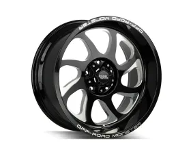 Off-Road Monster M22 Series Gloss Black w/ CNC Machined Accents Wheel 22x12 5x127 | 5x5 -44mm