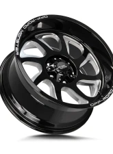Off-Road Monster M22 Series Gloss Black w/ CNC Machined Accents Wheel 20x10 5x127 | 5x5 -19mm                                     - M220527N19GBML - Image 2