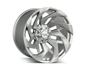 Off-Road Monster M24 Series Brushed Face Silver Wheel 20x10 8x165.1/8x170 -19mm