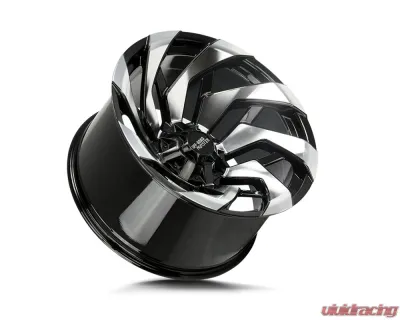 Off-Road Monster M24 Series Gloss Black Machined Face Wheel 20x10 8x165.1/8x170 -19mm - M240867N19GBM