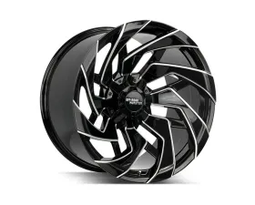Off-Road Monster M24 Series Gloss Black w/ CNC Machined Accents Wheel 20x10 8x165.1/8x170 -19mm