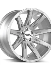 Off-Road Monster M25 Series Brushed Face Silver Wheel 20x10 5x127 | 5x5 -19mm                                     - M250527N19BFS - Image 2
