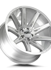 Off-Road Monster M25 Series Brushed Face Silver Wheel 20x10 5x127 | 5x5 -19mm                                     - M250527N19BFS - Image 2