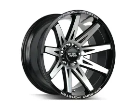 Off-Road Monster M25 Series Gloss Black Machined Face Wheel 20x10 -19mm