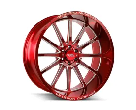 Off-Road Monster M26 Series Candy Red w/ Milled Spokes Wheel 26x12 -44mm