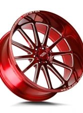 Off-Road Monster M26 Series Candy Red w/ Milled Spokes Wheel 26x12 6x139.7 -44mm                                     - M26612639N44RML - Image 2