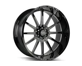 Off-Road Monster M26 Series Gloss Black w/ CNC Machined Accents Wheel 26x12 6x135 -44mm