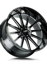 Off-Road Monster M26 Series Gloss Black w/ CNC Machined Accents Wheel 26x12 6x135 -44mm                                     - M26612635N44GBML - Image 2