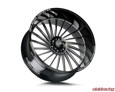 Off-Road Monster M27 Series Gloss Black w/ CNC Machined Accents Wheel 26x12 6x135 -44mm - M27612635N44GBML