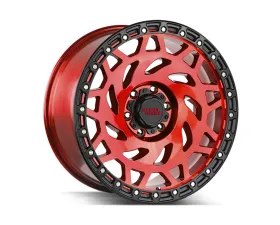 Off-Road Monster M50 Series Candy Red w/ Black Ring Wheel 20x9.5 6x139.7 -12mm
