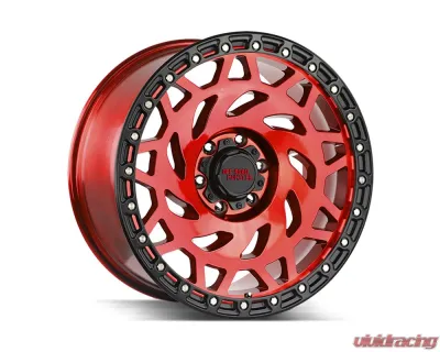 Off-Road Monster M50 Series Candy Red w/ Black Ring Wheel 17x9 5x127 | 5x5 0mm - M50752700RBR