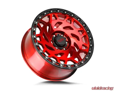 Off-Road Monster M50 Series Candy Red w/ Black Ring Wheel 17x9 5x127 | 5x5 0mm - M50752700RBR
