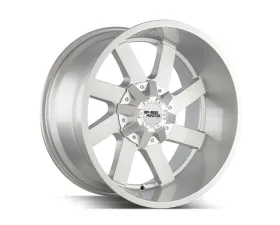 Off-Road Monster M80 Series Brushed Face Silver Wheel 20x10 -19mm