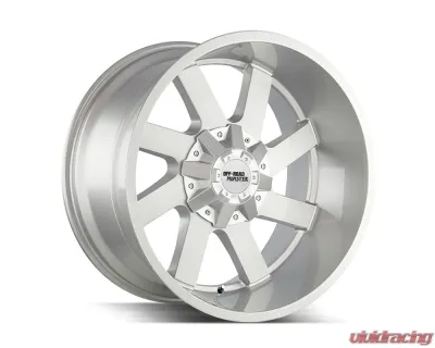 Off-Road Monster M80 Series Brushed Face Silver Wheel 20x10 6x135/6x139.7 -19mm - M800607N19BFS