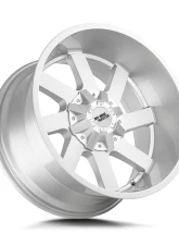 Off-Road Monster M80 Series Brushed Face Silver Wheel 20x10 6x135/6x139.7 -19mm                                     - M800607N19BFS - Image 2