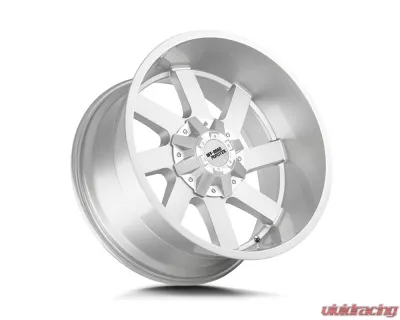 Off-Road Monster M80 Series Brushed Face Silver Wheel 20x10 6x135/6x139.7 -19mm - M800607N19BFS