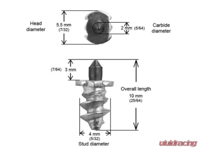 iGrip Box of 200 1/4inch 6mm Shoulder Screw Studs - SS-06200R