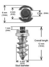 iGrip Box of 100 11mm Shoulder Screw Studs                                     - SS-11100 - Image 2