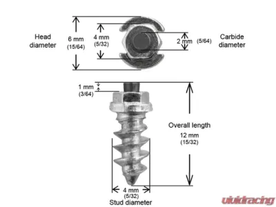iGrip Box of 100 11mm Shoulder Screw Studs - SS-11100