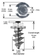 iGrip Box of 100 15mm Shoulder Screw Studs                                     - SS-15100 - Image 3