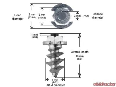 iGrip Box of 100 15mm Shoulder Screw Studs - SS-15100