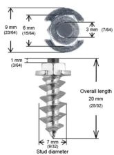 iGrip Box of 150 18mm Shoudler Screw Studs                                     - SS-18150 - Image 2