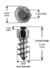 iGrip Box of 150 11mm Standard Screw Studs                                     - ST-11150 - Image 2