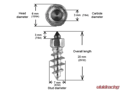 iGrip Box of 1000 18mm Standard Screw Studs - ST-181000R