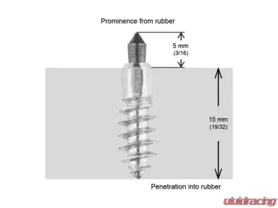 iGrip Box of 200 3/4inch 20mm Standard Screw Studs - ST-20200R