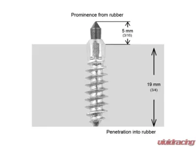 iGrip Box of 100 24mm Standard Screw Studs - ST-24100R