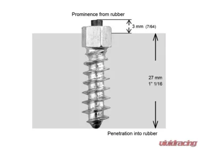 iGrip Box of 200 1 1/8inch-30mm Standard Screw Studs - ST-30200