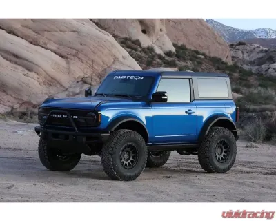 Fabtech 3" UCA Kit w/ Front Dirt Logic 2.5 Resi Coilovers & Rear Dirt Logic Resi Coilovers Bilstein Model Only Ford Bronco 2-Door 4WD 2021-2023 - K2389DL