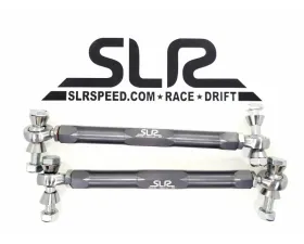 SLR Speed Solid Strut Mounted Adjustable Sway Links Pair Grey BMW E46 M3