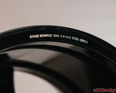 Stage Wheels Monroe 18x9 22mm 5x114.3 Black - MON3422514