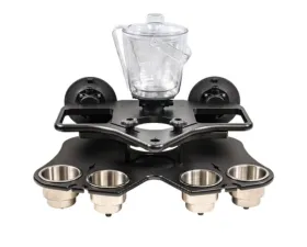 SeaSucker Double Decker Party Barge Portable Bar Black