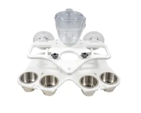 SeaSucker Double Decker Party Barge Portable Bar White