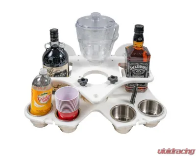 SeaSucker Double Decker Party Barge Portable Bar White - MC5348W