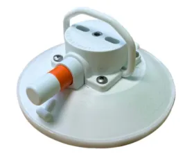 SeaSucker 4.5in. Vacuum Mounts w/ Flat-Top Stainless Steel D-Ring White