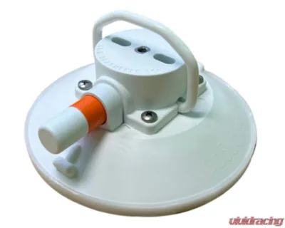 SeaSucker 6in. Vacuum Mounts w/ Flat-Top Stainless Steel D-Ring White - VM1014W-6
