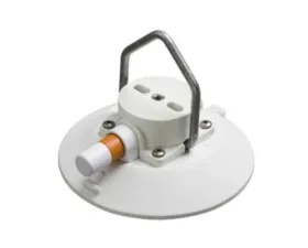 SeaSucker 6in. Vacuum Mounts w/ Pointed Stainless Steel D-Ring White