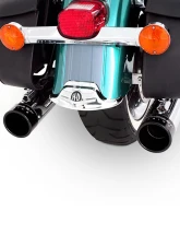 Rinehart Racing True Dual Chrome 3.5" Full Exhaust System w/ Black End Caps Harley Davidson Touring 1995-2008                                     - 100-0102 - Image 3