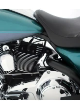 Rinehart Racing True Duals Black 3.5" Full Exhaust System w/ Chrome End Caps Harley Davidson Touring 1995-2008                                     - 100-0103C - Image 3
