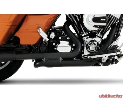 Rinehart Racing 4 & 4.5" Black Slimline Duals Header Kit Harley Davidson Touring 2009-2016 - 100-1421