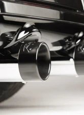 Rinehart Racing Chrome Slimline Duals System w/ 4" Chrome Slip-Ons & Chrome End Caps Harley Davidson Tri-Glides | Freewheelers | Road Glide 3 2017+                                     - 100-1410C-TR - Image 2