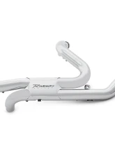 Rinehart Racing Chrome Slimline Duals System w/ 4.5" Chrome Slip-Ons & Black End Caps Harley Davidson Touring 2009-2016                                     - 100-1432 - Image 4
